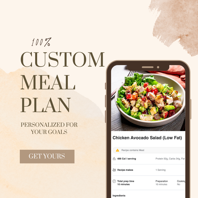 Discounted personalized meal plans